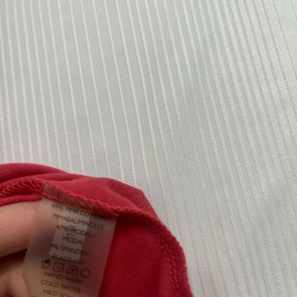 Peruvian Connection Pink Faux Wrap Dress Size Medium - Picture 3 of 7